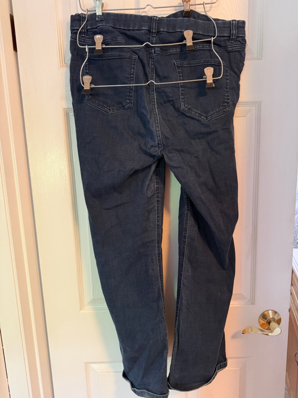 Denim&Co Black Flare Wide-Leg Jeans - Picture 4 of 5